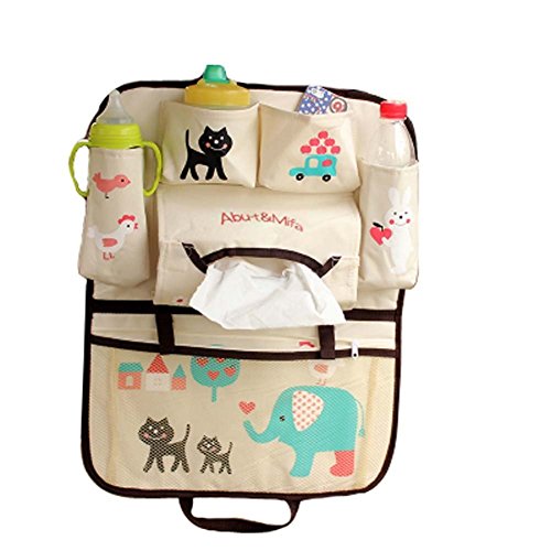 Vine Auto Utensilientasche Multi-Tasche Autorücksitzorganizer mit Tissue, Getränke, Essen Halter - 2