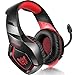 Produktbild ONIKUMA PS4 Gaming Headset über Ohr Stereo Gaming Kopfhörer mit Noise Cancelling Mic für Nintendo Switch PS4 Xbox One PC Laptop Smartphones - Black + Red