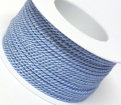 KORDEL 50m x 2mm HELLBLAU - BLAU Drehkordel KORDELBAND Dekoband SCHLEIFENBAND Schnur