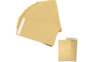 SDXCJY Kleine Umschläge, selbstklebend, klein, Braun, Samen, Geld, Mini-Verpackung für Gegenstände, Löhne, Notizen, Perlen, 160 Stück (Braun)