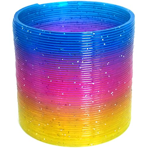 German Trendseller® – 6 x Magisch – ⁂ Glitzernde ⁂ – Regenbogenspiralen ┃ -NEU- ┃ Kindergeburtstag ┃ Mitgebsel ┃ inkl. ☆ Glitzer ☆ – Effekt ┃ Regenbogen – Spiralen ┃ 6 Stück - 4