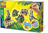 Crea distintos dinosaurios SES Deutschland 01406 - Set para pintar figuras de dinosaurios [importado de Alemania]