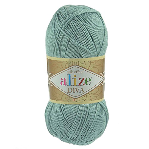 Strickgarn ALIZE DIVA - 100g, Farbe 463 light aqua