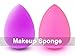 VMAGIC 2Pcs Premium Pro Makeup Sponges Beauty Sponge Blender for Flawless, Applicator, Highlight and Foundation (Purple + Pink)