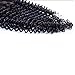 Fureya Hair Brazilian Virgin Hair Human Hair Closure With Baby Hair Kinky Curly Top Lace Closure Part 8" Naturl Black Bleached Knots (free part)