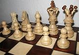 Schach-Set aus Holz, in Kassette, 54 cm - 