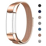 Swees für Fitbit Alta HR und Alta Milanese Edelstahl Armband(5.5'~8.6')