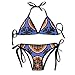 Produktbild Women's Sexy Bikini Set Suzani Seamless Ethnic Custom Tie 2 Piece Bikini Suits Pushed Up Bathing Swimwear