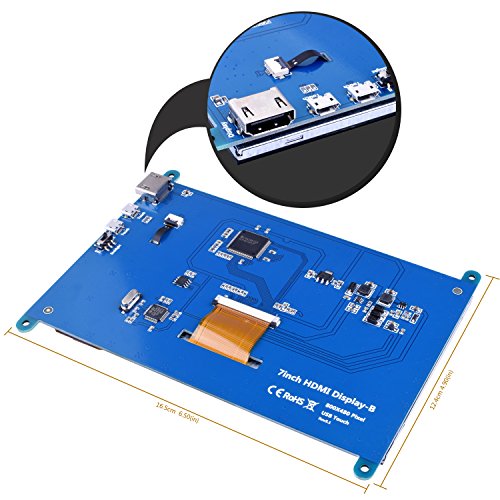 Kuman 7 Pulgadas Pantalla T  ctil Capacitivo TFT LCD M  dulo HDMI 800x480 para Raspberry Pi 3 2 Modelo B y RPI 1 B   A BB Black PC Varios Sistemas SC7B