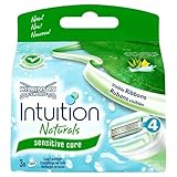 Wilkinson Sword Intuition Naturals Razor Blade Refills, 3 Blades