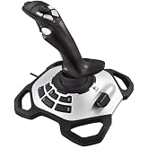 Logitech G Extreme 3D Pro Joystick, 8-Way Motion Possibility, 12 Programmable Keys, Black