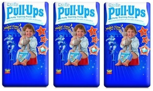 Huggies Large Night-Time Pull-Ups for Boys Size 5 (11-18kg) 3 x 12 (36 Pants)