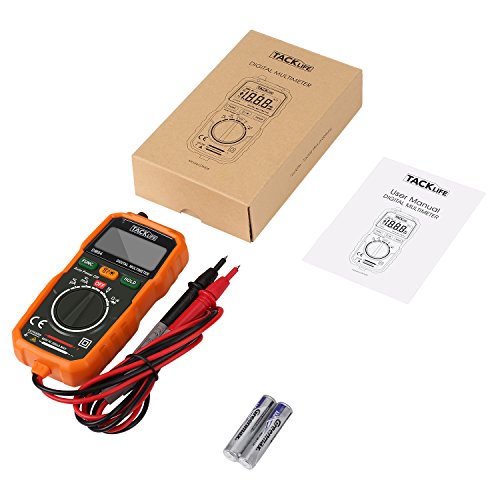 Tacklife DM04 Klassisches Pocket Digital Multimeter Autorange Multi Tester mit Non Contact Voltage Spannungsmesser, Stromprüfer, Widerstand) Strommessgerät - 5