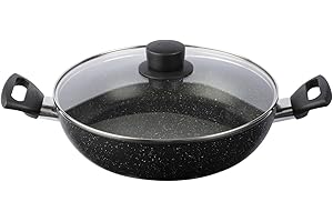 BALLARINI Vipiteno tegame con coperchio, alluminio antiaderente, 28 cm, Made in Italy