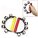 Cute Baby 5 Jingle Bell Wooden Handle Music Tambourine Ring Rattle Toy Education