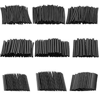 JUKR Heat Shrink Tube Sleeve Wrap 1 mm, 2 mm, 3 mm, 4 mm, 5 mm, 6 mm, 7 mm, 8 mm, 9 mm, 10 mm DIY Projects Mobile Phone Charger, Electrical Wires, USB C-Type Cables - 60 mm Each 10 PCS (Total 100 PCS)