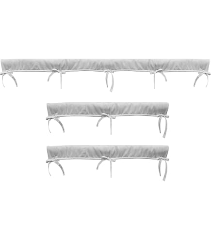 Paracolpi Per Lettino Neonato - Set 3 Pezzi In Velluto, Antigraffio E Anticollisione, Grigio - Foto 12