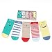 SUNBVE 5 Pack Baby Boys Expression Series Seamless Cotton Socks (3-5Years)