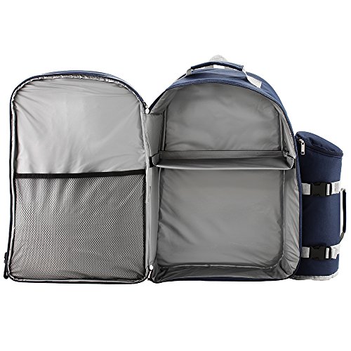 Icemax mochila de picnic con un conjunto de picnic para 6 personas