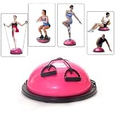 Leyaton Bosu Ball Balance Ball Lastikli Egzersiz Topu Denge Aleti Pilates, Tek Ebat, LYT-2000-LYT- 144M-P, Pembe