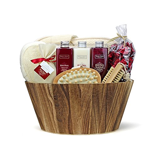 Winter in Venice Rich Plum Oval Bowl