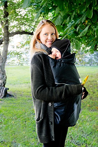 Manduca 199-41-13-001 Tragecover Deluxe, wasserdichtes Wintercover, schwarz - 5