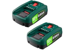 GGIKING 2 Stück 3500mAh 18V Ersatzakku für Bosch Akku PBA PSB PSR, für 18V Green Werkzeugen Haus und Garden18V System, Gardena18V Akku (Nicht kompatibel mit der Bosch-Staubsauger Unlimited Serie)