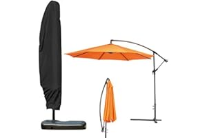 NEVERLAND Housse de Protection pour Parasol en Tissu Oxford 210D Couverture de Parasol Housse de Parasol Jardin Couverture de Parapluie de Jardin Imperméable