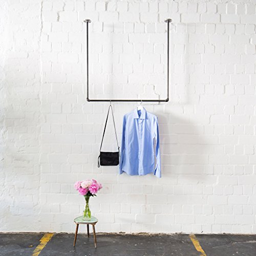 Various deckenbefestigte Kleiderstange Industrie-Design 100 x 60 cm