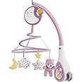 Chicco Next2Dreams Baby Mobile with Music Box for Cot and Bed - 3 in 1 Baby Mobile Compatible with Next2Me Cot, with Sound Effects, Soft Night Light Projector and Classical Music - 0+ Months, Pink