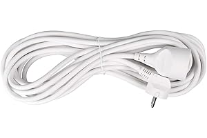 COGEX EXPERT LINE -Extentions d'alimentation, Enrouleurs de câbles électriques - Prolongateur électrique avec terre 10m,rallonge électrique avec terre 10m - 16A / 3G1.5mm² - Blanc- Utilisation en intérieur
