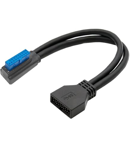 90° USB 3.0 Adapterkabel – Typ B Auf 19-Pin Header, 50 Cm, Links Gewinkelt