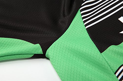 [Größe:S-5XL][option:Trägerhose,3D 2.8cm Sitzpolster] Fahrrad Trikot Langarm Radhose Radtrikot Fahrradbekleidung Herren Männer Hemd mit lange Ärmeln Set Cycling OutdoorTrikots Windjacke Neue - 4