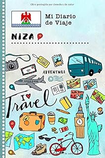 Niza Diario de Viaje: Libro de Registro de Viajes Guiado Infantil - Cuaderno de Recuerdos de Actividades en Vacaciones para Escribir, Dibujar, Afirmaciones de Gratitud para Niños y Niñas