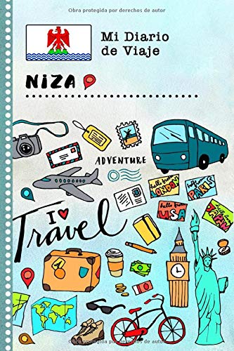 Niza Diario de Viaje: Libro de Registro de Viajes Guiado Infantil - Cuaderno de Recuerdos de Actividades en Vacaciones para Escribir, Dibujar, Afirmaciones de Gratitud para Niños y Niñas