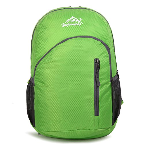 Preisvergleich Produktbild HWJIANFENG Damen Herren Nylon Daypacks Backpack Rucksack Schulrucksack Laptoprucksack Schule Uni Outdoor Freizeit Reise Sport 20L wasserdicht faltbar, Grün