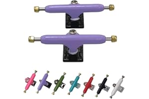Leefai Pro Fingerboard Trucks (Achsen) 34mm G3 7 Colors Hanger Inverted Style- Pro Mini Finger Skateboard Truck with Single Axles and Pivot Cups-Hanger Color (lila)