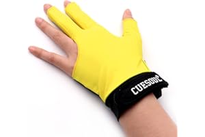 CUESOUL I guanti da biliardo Mano sinistra/destra del ponte - Adatto per giochi di biliardo/snooker/carrozzella