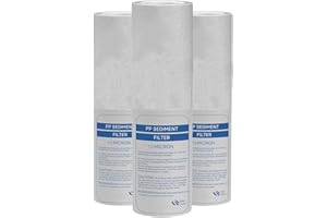 Desineo Lot de 3 Cartouches Anti-sédiment 10 microns pour Porte Filtre 9-3/4-10 Pouces