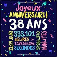 Joyeux Anniversaire 38 Ans Livre D Or Pour Le 38eme Anniversaire 38 Ans Decoration Cadeau D Anniversaire Pour Homme Ou Femme Livre Pour Les Felicitations Et Photos Des Invites