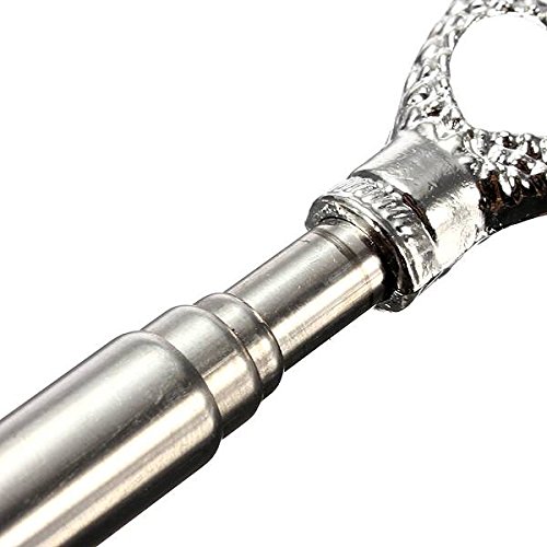 ELEGIANT Verstellbar Ausziehbar Rückenkratzer bis 58 cm Kratzhand Teleskop Stiel Edelstahl Massage PVC Griff 8.4“~22.6“ Geschenk Schwarz - 7