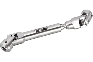 INJORA Eje de Transmisión Acero Inoxidable Servicio Pesado para Axial SCX10 90046 AXI03007 TRX4 Redcat Gen8 1/10 RC Coche Crawler Upgrade