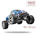 Produktbild FM 12402| Monstertruck 1:12 50 km/h schnell! Blau mit Allrad 4WD riesig mit 2,4 GHz Ferngesteuertes Auto Monstertruck und riesen Reichweite! Inkl. Akku Spritzwassergeschützt Fast unzerstörbar!