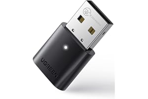 UGREEN Adattatore Bluetooth 5.0 Chiavetta Trasmettitore per PC Windows 11 10 8.1 7, Dongle USB Collegato al Controller Auricolare Tastiera Mouse