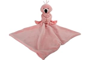 ‎APRICOT LAMB Apricot Lamb - Schlaf-gut-Flamingo Schmusetuch Plüsch Komfort Kuscheltier für Babys - weich & waschbar - 33 * 33cm