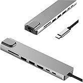 Daytona CF10 Macbook Uyumlu Type-C&trade; To 4K HDMI 2* Type-C 2* USB 3.0 Ethernet Lan 2* SD 8IN1 &Ccedil;evirici Hub Adapt&ouml;r