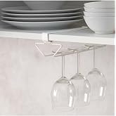 IKEA 29 cm Rafa Takılabilen Kadeh Tutucu Raf Askısı, &Ccedil;elik, Beyaz