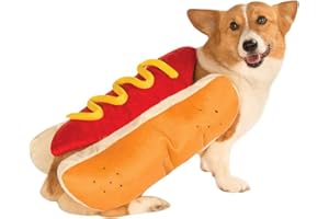 YURRO Halloween-Kostüm für Hot-Dog, lustiges Kostüm, Weihnachts-Party-Outfit für Golden Retriever, Corgi-Mops, Größe S bis M für Welpen, Hunde, Katzen