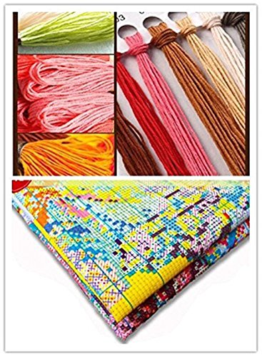 Labellevie Kreuzstich Stickerei DIY Handarbeit Stickpackung Set 65cm x 45cm: Vier Jahreszeiten - 7