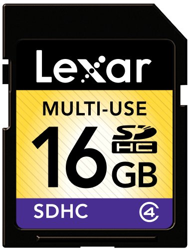 Lexar LSD16GABEU Class 4 SDHC 16GB Speicherkarte (2Mbps)